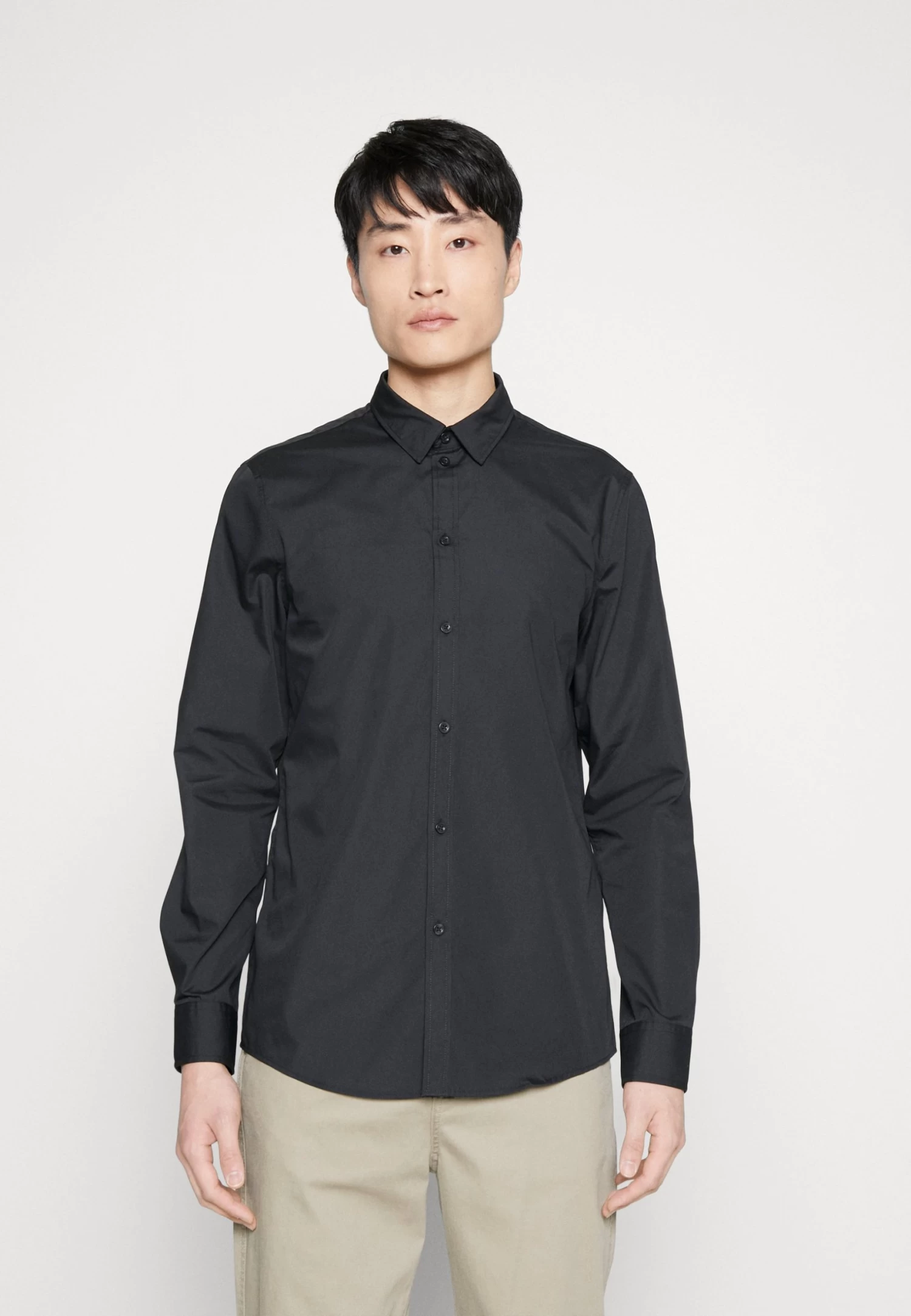 Pier One 2 Pack - Camisa Elegante - Black 2 Pier One 2 Pack - Camisa Elegante - Black - Imagen 2