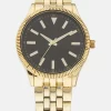 Pier One Unisex - Reloj - Gold-Coloured/Black