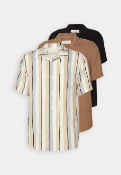 Pier One 3 Pack - Camisa - Beige/Black/White 12 Pier One 3 Pack - Camisa - Beige/Black/White -Pier One bf32d3a56b6443bb9cbae5c468a40cf2