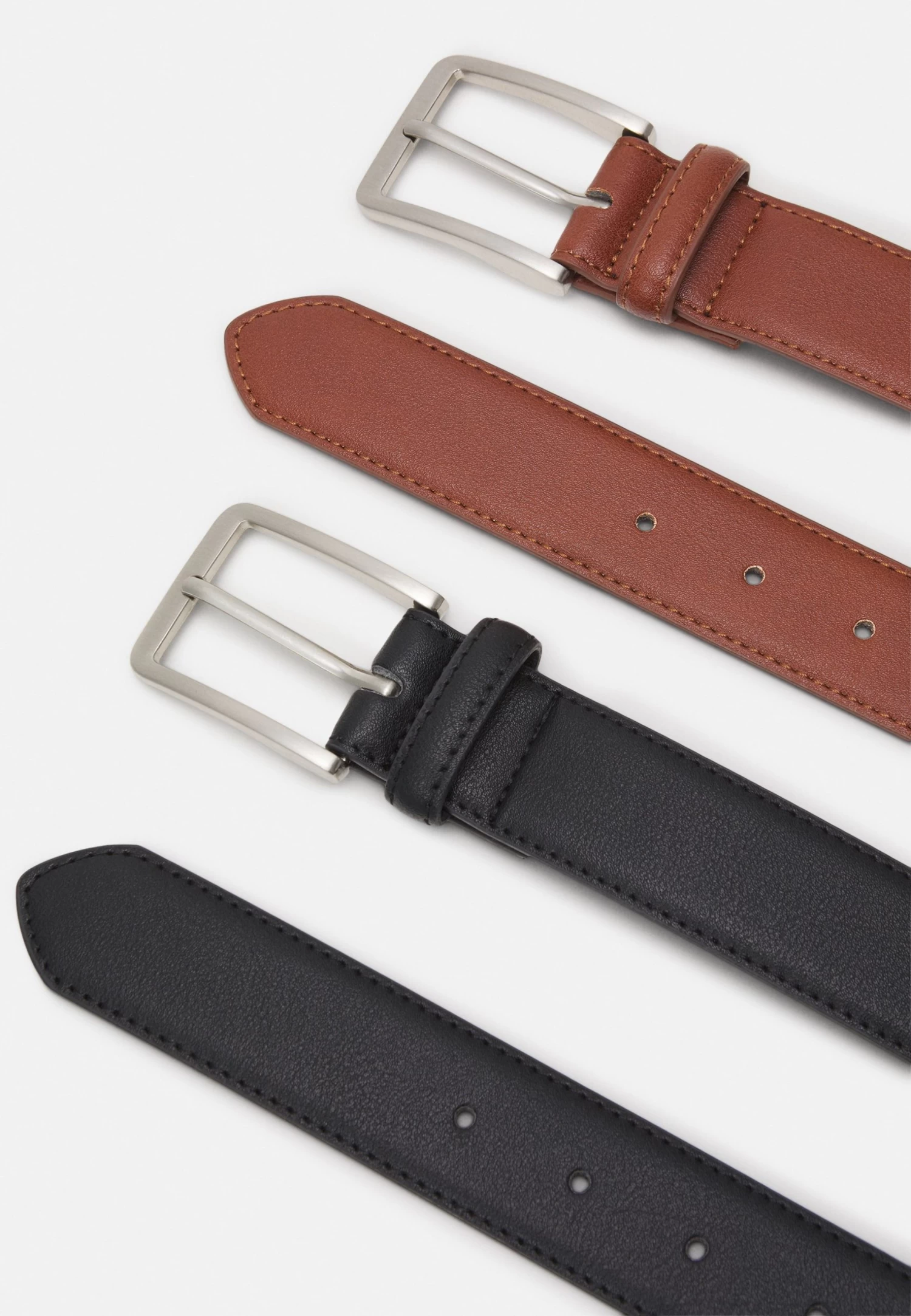 Pier One 2 Pack - Cinturón - Brown/Black 2 Pier One 2 Pack - Cinturón - Brown/Black - Imagen 2