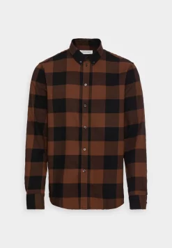 Pier One Camisa - Black/Brown