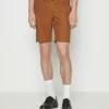 Pier One Linen Blend Drawcord Shorts- Shorts - Brown
