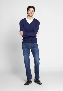 Pier One 4 Pack - Camiseta Básica - Black/White/Blue