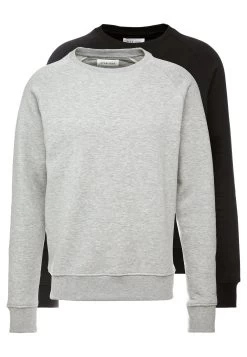 Pier One 2 Pack - Sudadera - Mottled Light Grey/Black -Pier One dba537e667ce4fe2aee0ab958e24e9cf