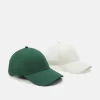 Pier One Unisex 2 Pack - Gorra - Green/Off White