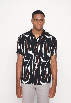 Pier One Contemporary Art Regular Resort- Camisa - Black -Pier One dd4e10843217472fb51b04fa3bf4732c