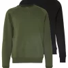 Pier One 2 Pack - Sudadera - Khaki/Black