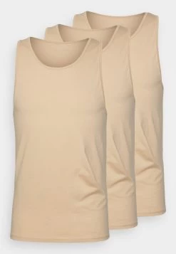 Pier One 3Pck Skin Tone Rib Vest- Camiseta Interior - Beige -Pier One dfaf9b2518a6467c8e0060f8bd177530