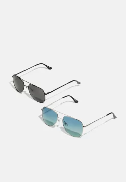 Pier One 2 Pack - Gafas De Sol - Black/Blue