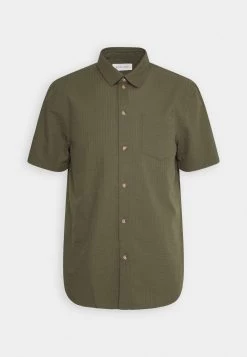 Pier One Seersucker Kent- Camisa - 604 - Olive