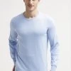 Pier One Basic Crewneck - Jersey De Punto - Light Blue