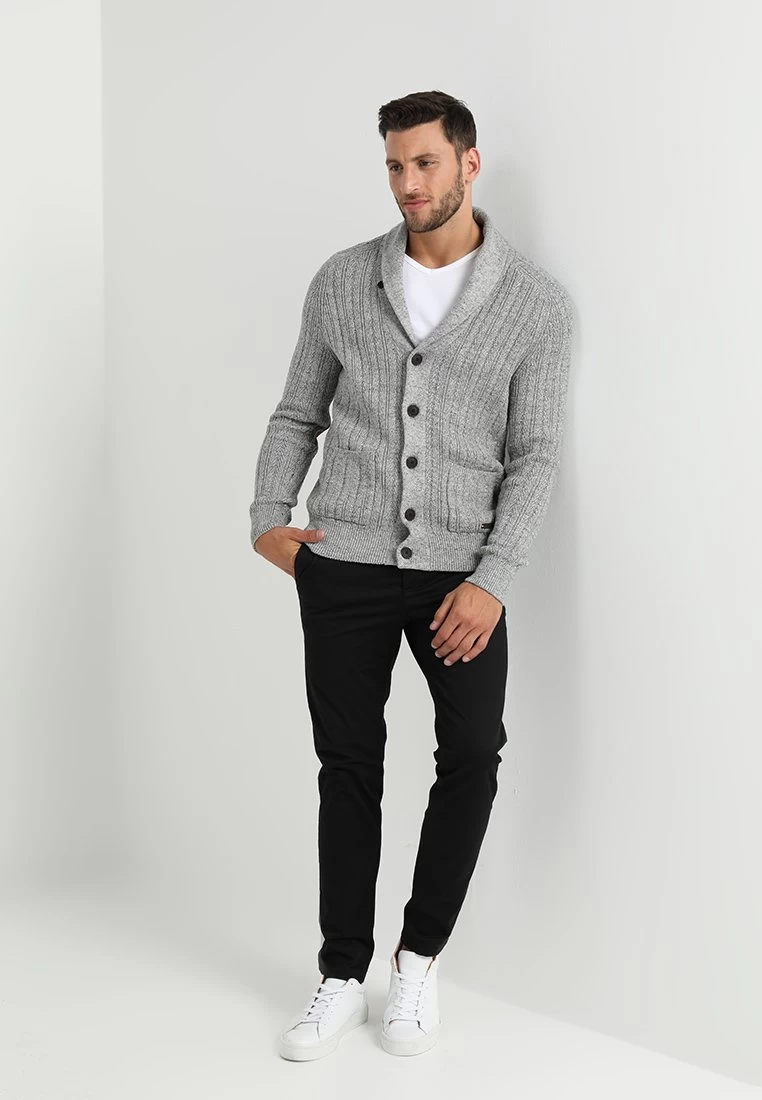 Pier One Chaqueta De Punto - Mottled Dark Grey 2 Pier One Chaqueta De Punto - Mottled Dark Grey - Imagen 2