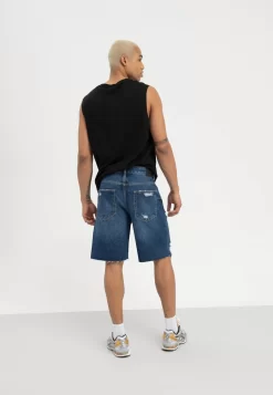 Pier One Shorts Vaqueros - Dark Blue Denim -Pier One ea0c7cbaa82d4d81bf94d69175abe161 scaled