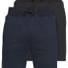 Pier One 2 Pack - Shorts - Dark Blue/Black