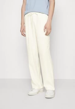 Pier One Drawcord Trousers Linen Blend - Pantalones - White