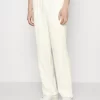 Pier One Drawcord Trousers Linen Blend - Pantalones - White