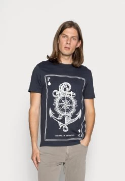 Pier One Camiseta Estampada - Dark Blue