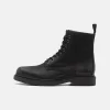 Pier One Leather - Botines Con Cordones - Black