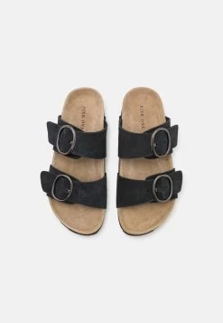 Pier One Leather - Sandalias Planas - Black -Pier One f762b063845c4843883c27c4f0d2172d