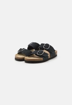 Pier One Leather - Sandalias Planas - Black -Pier One fefde2b9b36946c6bf099f832a1ca0bd